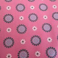 Baumwolle Baumwollstoff Popeline Blumen Punkte rosa Oeko-Tex Standard 100 (1m/9 ,-€) Bild 3