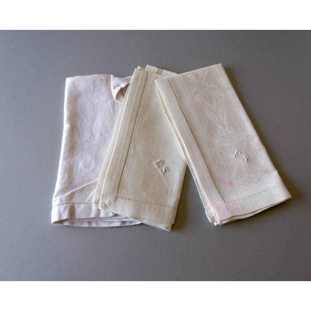 Larrel 12 Stück Damen Taschentücher - Baumwoll-Stofftaschentücher 28x28cm Mit Blumenstickerei