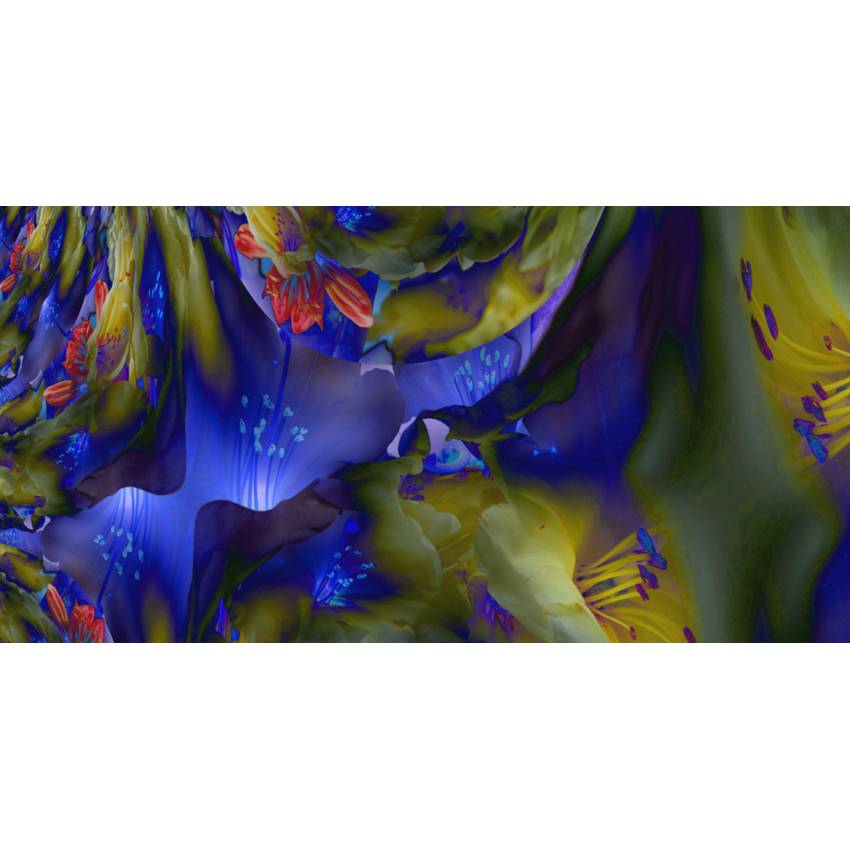 Blue lights - Digital-ART - Kunstwerk 1/10 - 41,2 cm x 80 cm - Design  Ulrike Kröll Bild 1