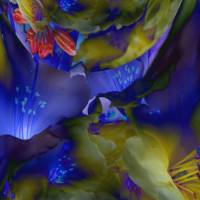 Blue lights - Digital-ART - Kunstwerk limitiert auf 10 - Design  Ulrike Kröll Bild 1