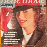 True Vintage Antik Nostalgie NEUE MODE 9/83 Schnittmuster Nähen Handarbeiten Anleitung 80 er Bild 1