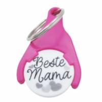 Beste Mama & Herzen Einkaufswagenchip & Schlüsselring Bild 2