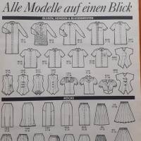 True Vintage Antik Nostalgie Burda Special Mode für Zierlische 94 Schnittmuster Nähen Handarbeiten Anleitung 80 er Bild 6