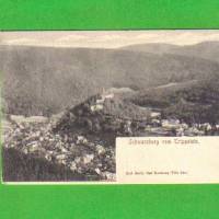 Ansichtskarte Schwarzburg vom Trippstein - Ilmenau  Grossbreitenbacher Eisenbahn Postkarte No. 11 Bild 1