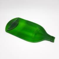 Ein außergewöhliches Geschenk! Flaschentablett aus einer recycelten Weinflasche! Besondere Servierplatte, Käseplatte! Bild 3