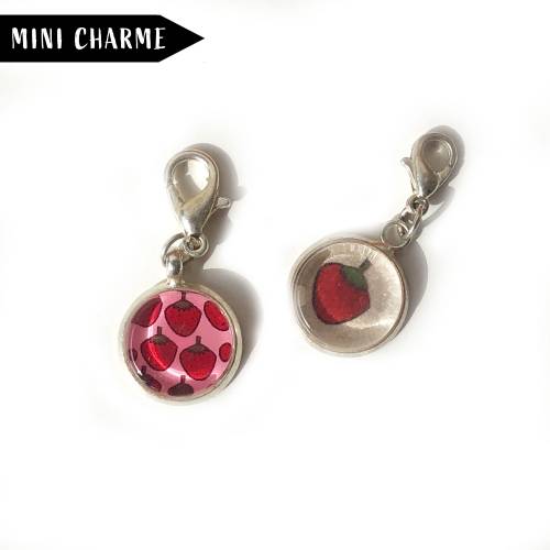 Erdbeer Mini Charme Anhänger