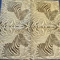 3 Servietten / Motivservietten Zebra  schwarz - weiß  /  Afrika Motive A 10 Bild 2