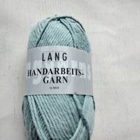 50g Lang Yarns Handarbeitsgarn, Topflappenwolle, Fb 672, mint, Baumwolle, LL 84m Bild 1