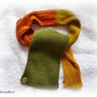 Handgestrickter Schal aus Baumwolle,Wolle,Alpaka - Geschenk,flauschig,weich,warm,modern Bild 1