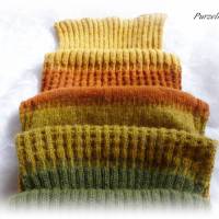 Handgestrickter Schal aus Baumwolle,Wolle,Alpaka - Geschenk,flauschig,weich,warm,modern Bild 4