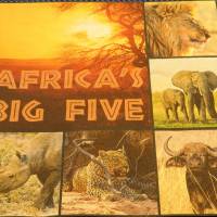 Afrika wilde Tiere  /  4 Servietten / Motivservietten  Afrika Motive A 120 Bild 1