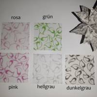 Origami Bastelset Bascetta Farbwahl 10 Sterne transparent  Blätter 5,0 cm x 5,0 cm Bild 2