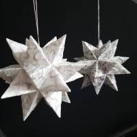 Origami Bastelset Bascetta Farbwahl 10 Sterne transparent  Blätter 5,0 cm x 5,0 cm Bild 7