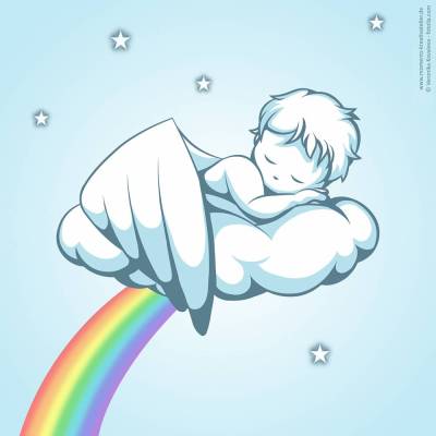 Sternenkind Erinnerung - Fineart Druck DIN A4 (personalisierbar)