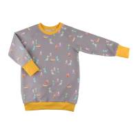 Pullover Sweater Baby Frühchen Mädchen Jungen Unisex "Baby Dinos" in classic oder long, Geschenk Geburt Ostern Bild 1