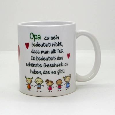 Tasse - Lieber Opa - als ich klein war
