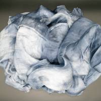 Margilanseide handgefärbt im "Shabby-Look" 400 x 65 cm Bild 1