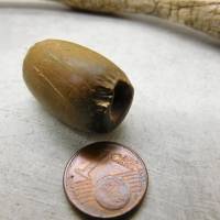neolithische Stein-Perle aus der Sahara mit authentischen Bearbeitungsspuren- 27mm - von Hand gebohrt - Sahara Stein - 1 Bild 2