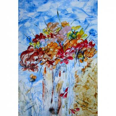 Kunst–Postkarte - „Handgepflückt“