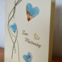 Grußkarte mit Herz zum Muttertag - handgefertigt – Design  Ulrike Kröll Bild 2