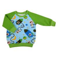 Baby Komplett-Set Outfit Pullover Langarmshirt + Pumphose + Beanie + Tuch Jungen "Astronaut" Gr. 68 SOFORTKAUF Bild 2
