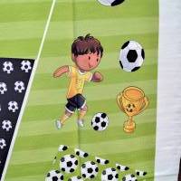 Schultüten-Panel Fußball, Soccer, French - Terry, 0,74 x 1,20m, grün Bild 4