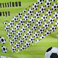 Schultüten-Panel Fußball, Soccer, French - Terry, 0,74 x 1,20m, grün Bild 7