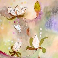 "Sommerblumen" 70 x 100 cm Acrylbild Bild 2