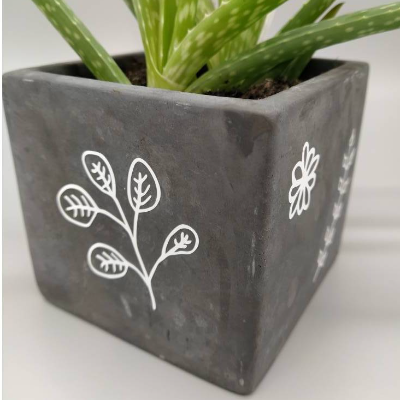 Plottdatei mit Pflanzen und Blumen - Plottdatei, Single Line und gefüllte Version