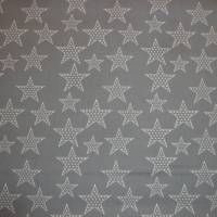 11,10 EUR/m Stoff Baumwolle Sterne weiß auf grau Bild 4