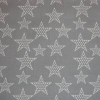11,10 EUR/m Stoff Baumwolle Sterne weiß auf grau Bild 6