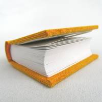 Mini-Notizbuch, Dekoration, sonnenschein-gelb, Minibuch, handgefertigt Bild 4
