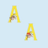 Prostamp Tier Alphabet A Bild 1