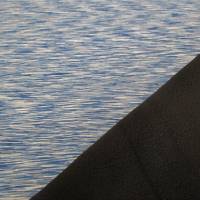 Angebot: Softshell Melange mit Fleece -  Abseite blau ( 1m/7,00€ ) Bild 1