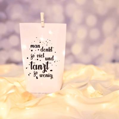 Lichtertüte mit Spruch / Mitbringsel / Wohn Accessoires Dekoration / Geschenkidee unter 10€