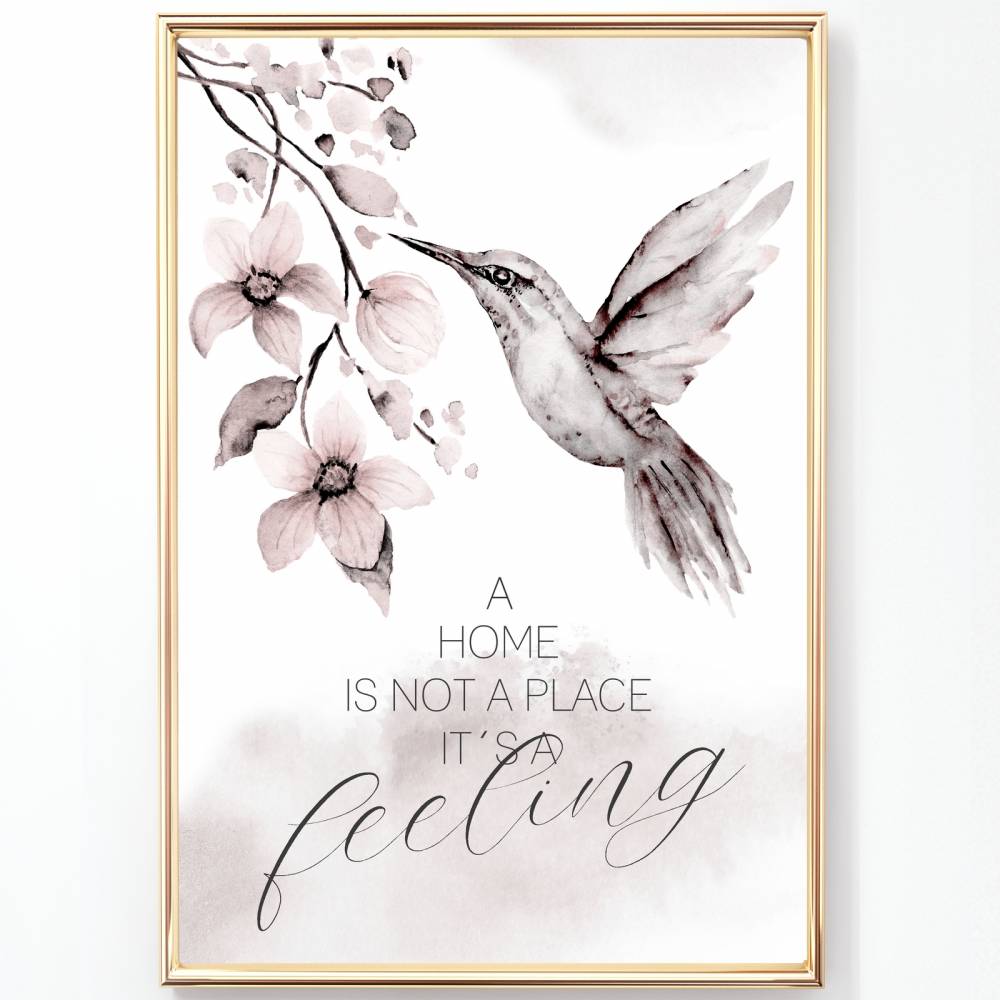 Bilderset HOME IS A FEELING ROSEN AQUARELLE Printset 3er Set | Poster