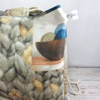 XL Komebukuro Bag "Wolle und Stricken" Bild 1