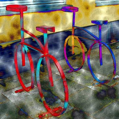 Bicycles - Digital-ART - Kunstwerk limitiert auf 10 - Design  Ulrike Kröll