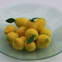 Zitronen handgefilzte Zitrusfrüchte Bild 2