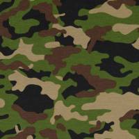 14,90 Euro/m  Jersey Camouflage, Tarnfleck, grün Bild 1