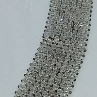 Funkelndes breites Armband handgefertigt mit hunderten von Austrian Crystal Kristallen und Miyuki Rocailles Bild 5