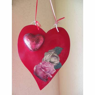 Geschenk mit Herz für die Mama, Oma, Freundin, Holzdeko