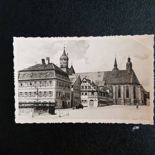 Historische Postkarte Wies-Kirche Steingaden 40er Jahre | Ansichtskarte Vintage Rarität