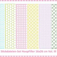 Stickdateien Set HoopFiller 16x26 Vol. III Bild 1