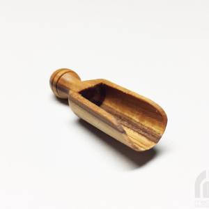 Mini Salzschaufel 6 cm Gewürzschaufel Holzschaufel Holzschippe handgefertigt aus Olivenholz Bild 4
