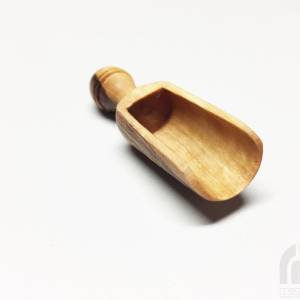 Mini Salzschaufel 6 cm Gewürzschaufel Holzschaufel Holzschippe handgefertigt aus Olivenholz Bild 5