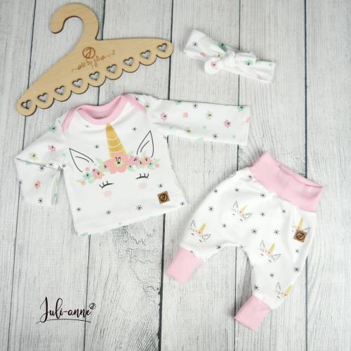 Baby / Newborn Set mit Einhorn