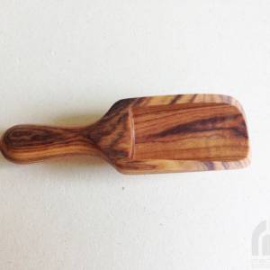 Salzschaufel 8,5 cm Gewürzschaufel Holzschaufel Holzschippe aus Olivenholz in Handarbeit Bild 4