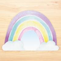 stabiles Vinyl Tischset Regenbogen Kinder Platzset - BPA frei Platzdeckchen Platzset - BPA frei - abwaschbar Bild 2