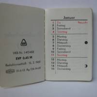Konvolut Puppentaschen,Schultaschen,Kalender 1970,Federtasche - DDR 1969 Bild 5